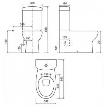 Унитаз Creavit Mercan MR360