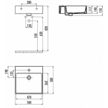 Раковина Creavit Next NX256.D0