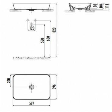 Раковина Creavit Ultra UL060.6