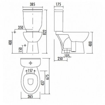 Унитаз Creavit Sedef SD300