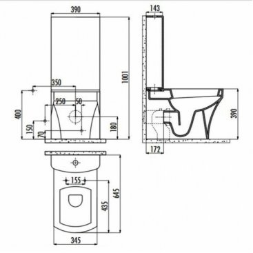 Унитаз Creavit Sorti SR310