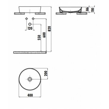 Раковина Creavit Ultra UL140