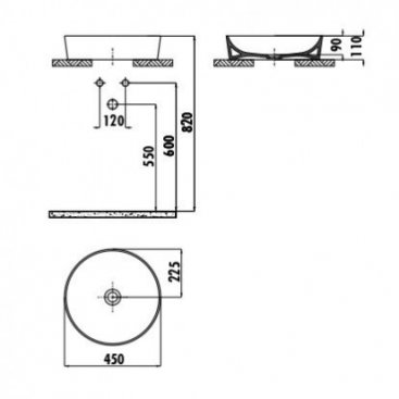 Раковина Creavit Ultra UL145