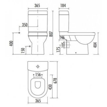 Унитаз Creavit Vitroya VT310