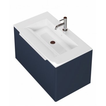 Мебель для ванной Creto Luna Blue 80 см