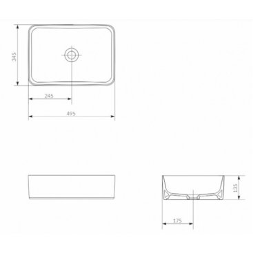 Мебель для ванной Creto Stella White 60 см