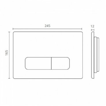 Система инсталляции Ctesi Solid BK0200240 с клавишей BK0202109