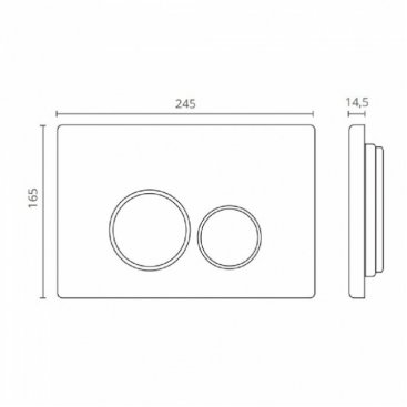 Система инсталляции Ctesi Solid BK0200240 с клавишей BK0202129