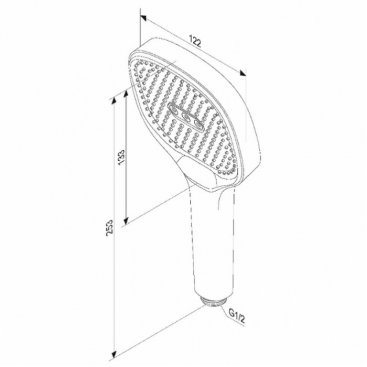 Душевая лейка Damixa Merkur 940020000