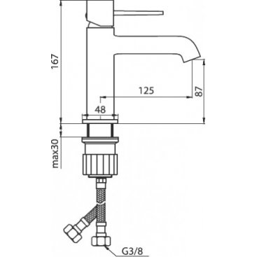 Смеситель для раковины Damixa Sirius 860210000