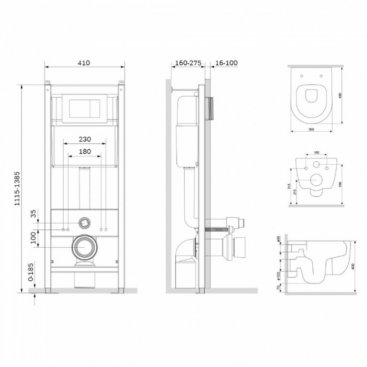 Комплект Damixa Sirius DX86.IS10101.1700