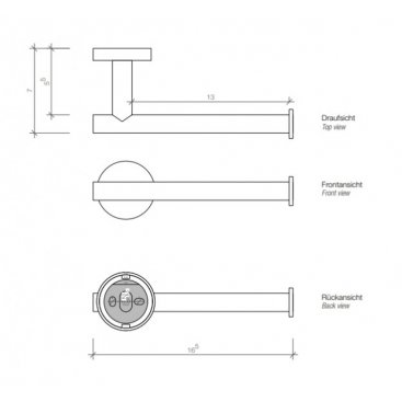 Держатель туалетной бумаги Decor Walther Basic TPH1 черный