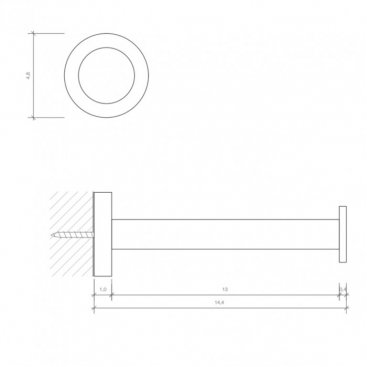 Держатель запасного рулона Decor Walther Basic ERH