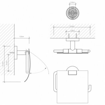 Держатель туалетной бумаги Decor Walther Basic TPH4 хром