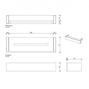 Душевая полка Decor Walther Brick DA30