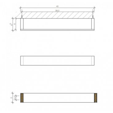 Полотенцедержатель Decor Walther Brick HTE40 40 см
