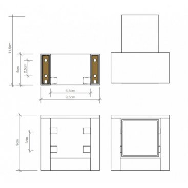 Стакан подвесной Decor Walther Brick WSP