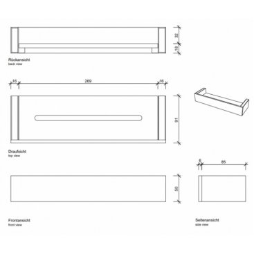 Полка для душа Decor Walther Brick HTE40