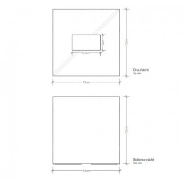 Салфетница Decor Walther Cube KB 83 хром