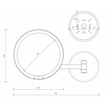 Косметическое зеркало Decor Walther Round Just Look WD