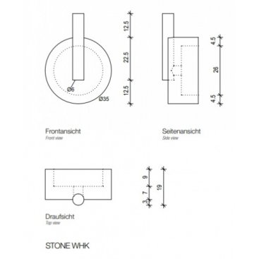 Крючок Decor Walther Stone WHK