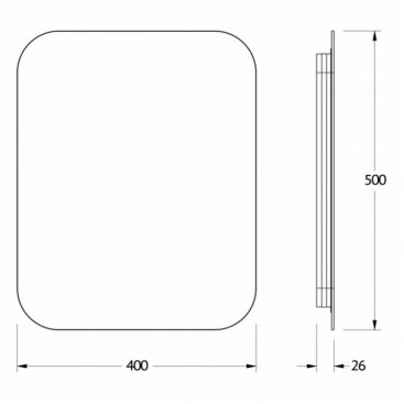 Зеркало Defesto OPTI DF 2811