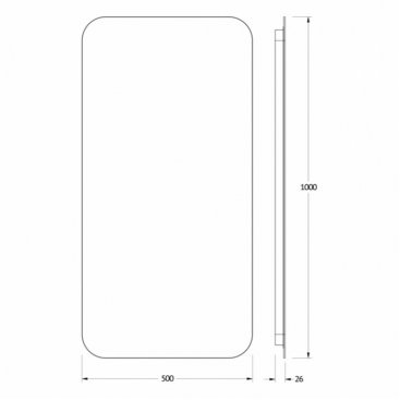 Зеркало Defesto OPTI DF 2815