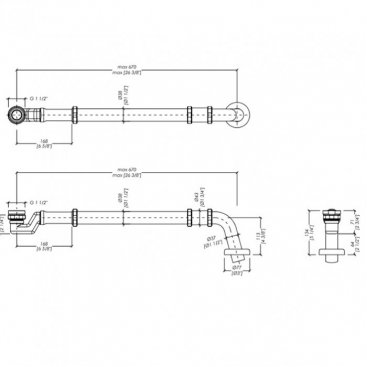 Сифон для ванны Devon&Devon AS06251DE3CR