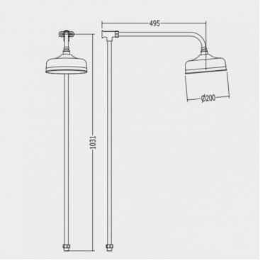 Душевая стойка Devon&Devon Doccia MARK3182CR