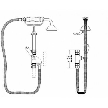 Душевая стойка Devon&Devon Doccia MARK3182CR