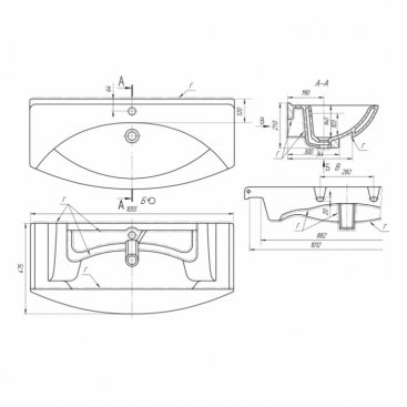 Мебель для ванной Dreja Laguna Plus 105