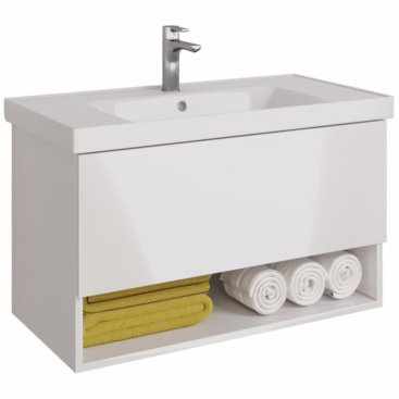 Мебель для ванной Dreja Perfecto 90 белый глянец