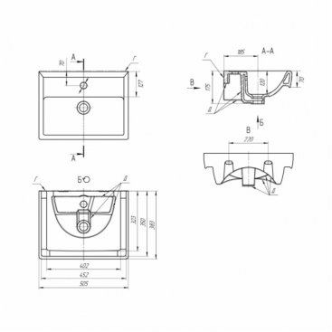 Мебель для ванной Dreja Tiny 50