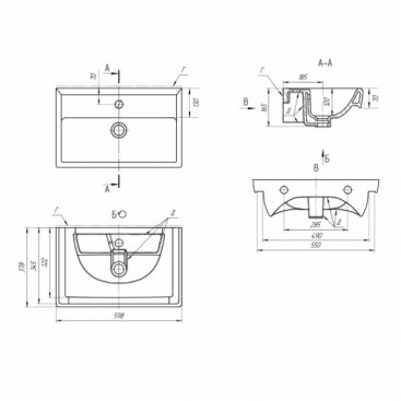 Мебель для ванной Dreja Tiny 60