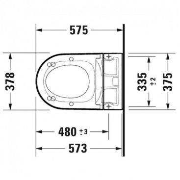 Комплект Duravit Me by Starck 2510092000 с сиденьем SensoWash F Lite