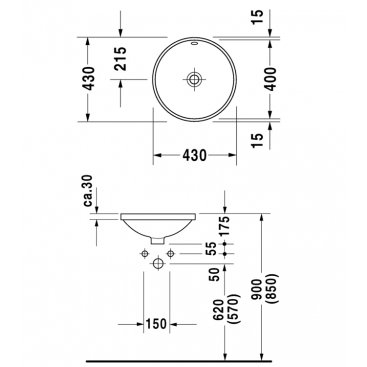 Раковина Duravit Architec 468400000