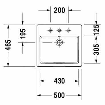 Раковина Duravit Vero 315500000