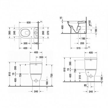 Унитаз-компакт Duravit Darling New 2138090000