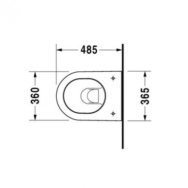 Унитаз подвесной Duravit Darling New 25490900001