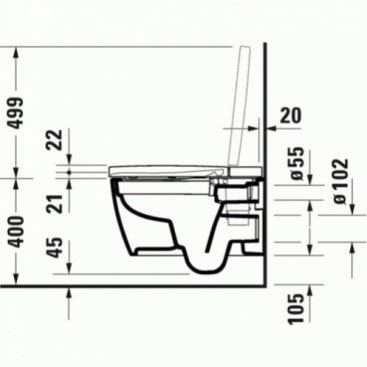 Комплект Duravit Me by Starck 2510092000 с сиденьем SensoWash F Lite