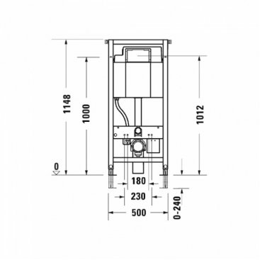 Инсталляция с унитазом Duravit Me by Starck 2510092000 и сиденьем SensoWash® f Lite