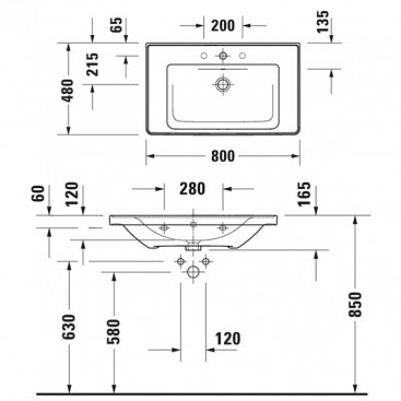 Мебель для ванной Duravit D-Neo 80 белая матовая