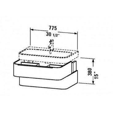 Мебель для ванной Duravit Happy D.2 80