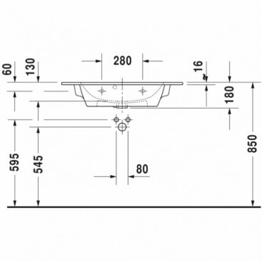 Мебель для ванной Duravit Ketho 80