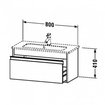 Мебель для ванной Duravit Ketho 80