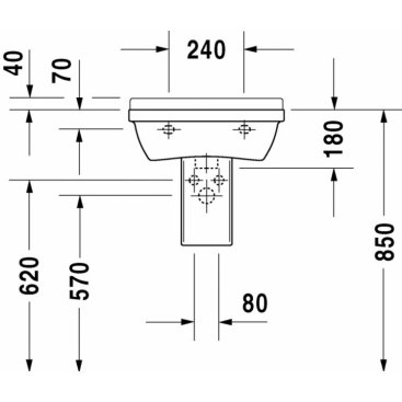 Раковина Duravit Starck 3 0300500000