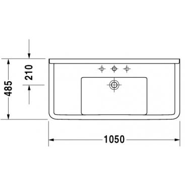 Раковина Duravit Starck 3 0304100000