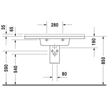 Раковина Duravit Starck 3 0304100000