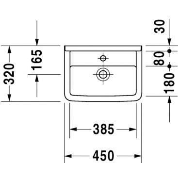 Раковина Duravit Starck 3 0750450000