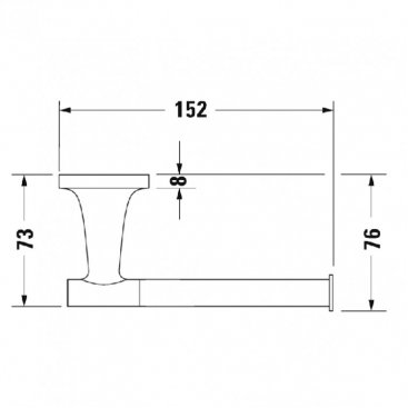 Держатель туалетной бумаги Duravit Starck T 99371000